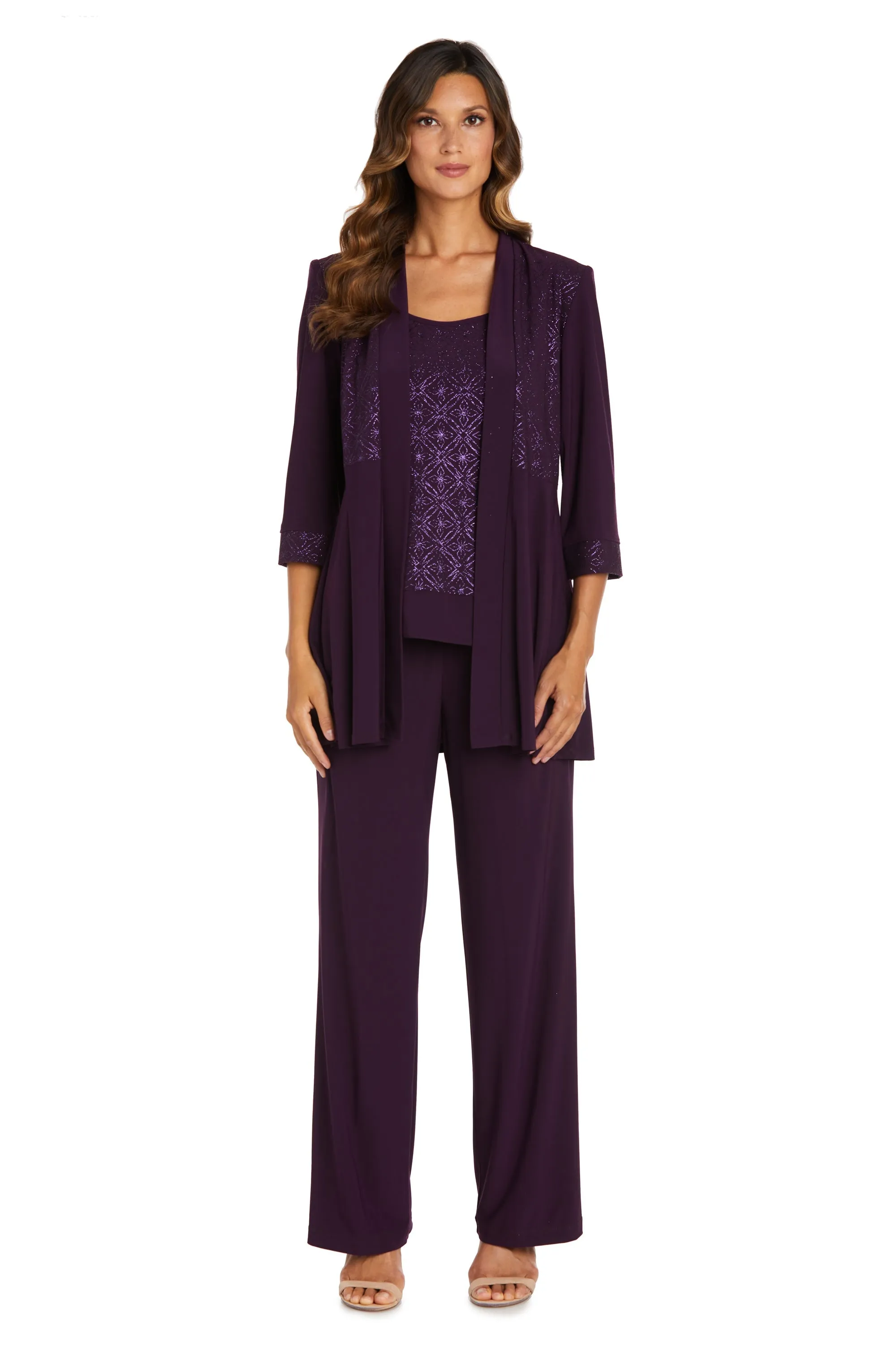 R&M Richards Women's Two-Piece Pant Suit