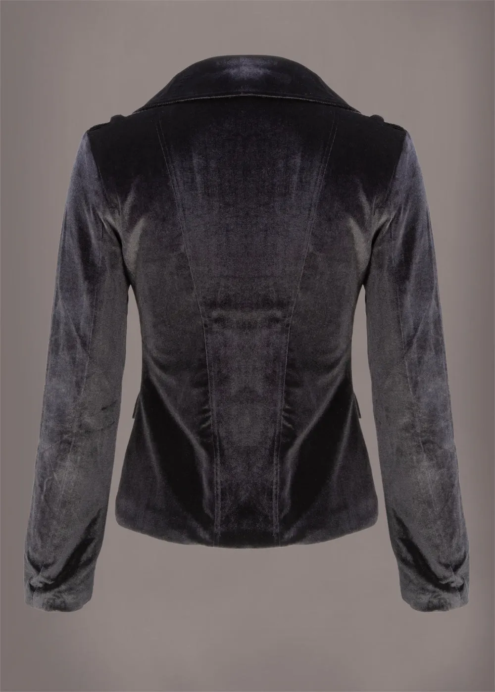 Ride On Black Velvet Jacket