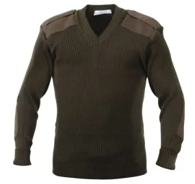 Rothco Mens G.I. Style Acrylic V-Neck Sweater - Olive Drab - Size 2XL