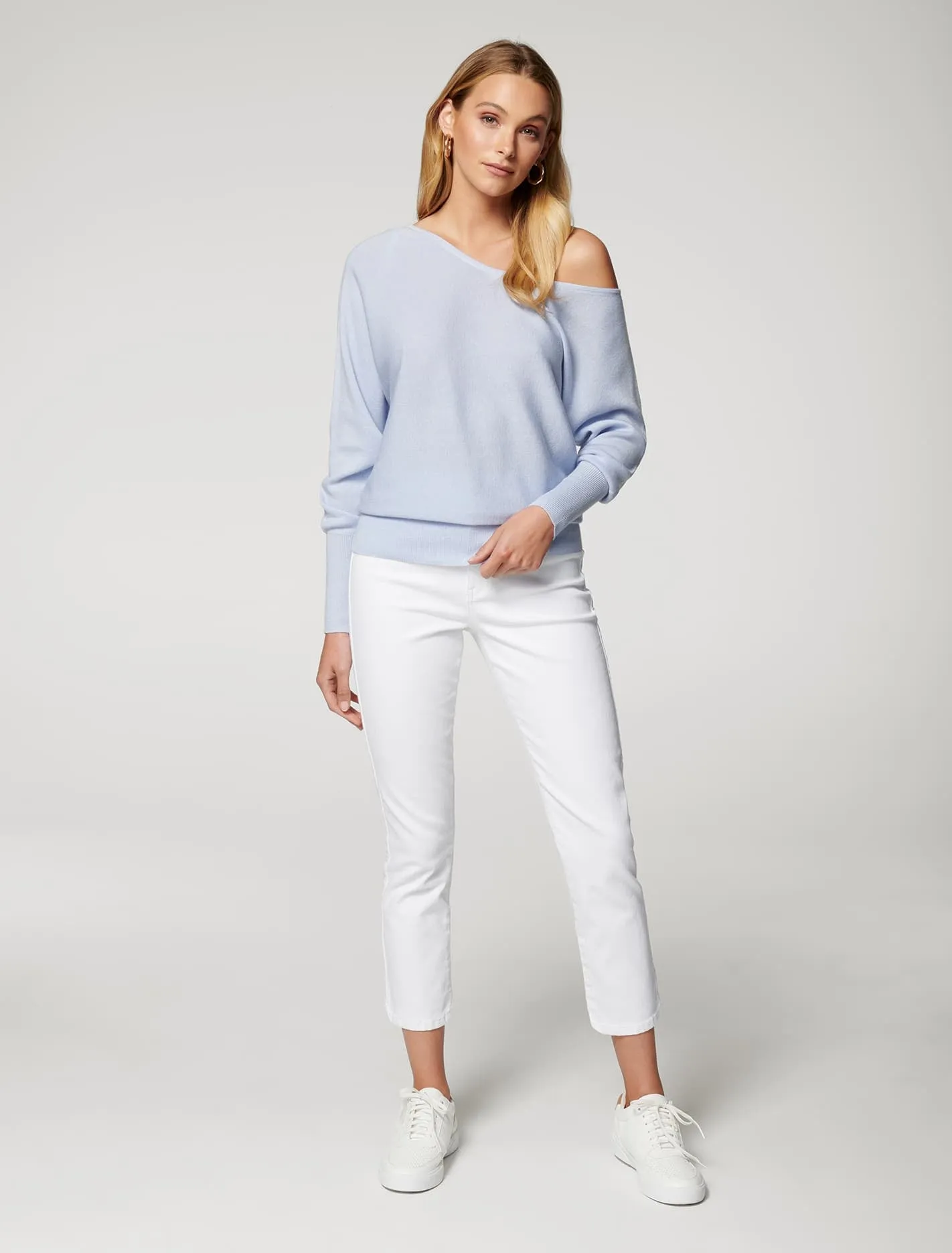 Sadie Off The Shoulder Knit Jumper