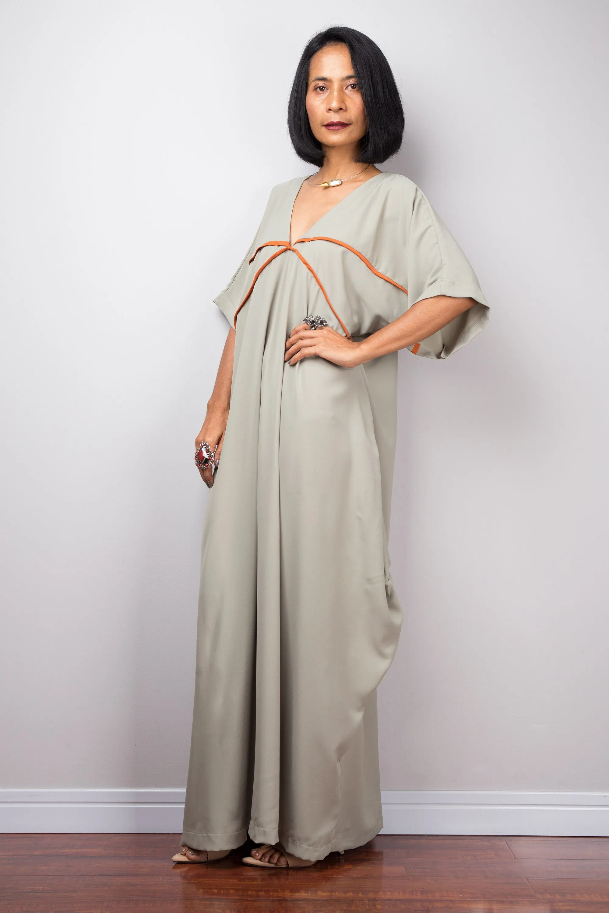 Sage Maxi Dress | Gala Evening dress | Resort dress | Holiday Dress