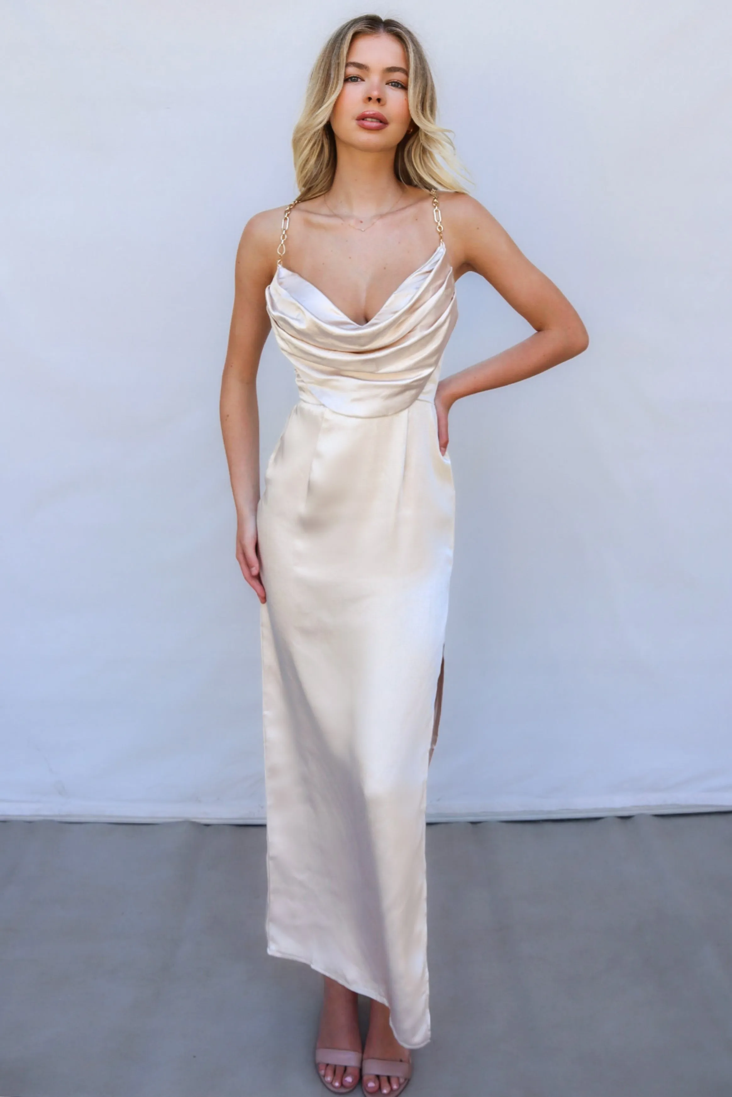 Sloan Formal Dress - Champagne