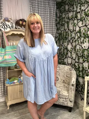 Soft Linen Babydoll Dress