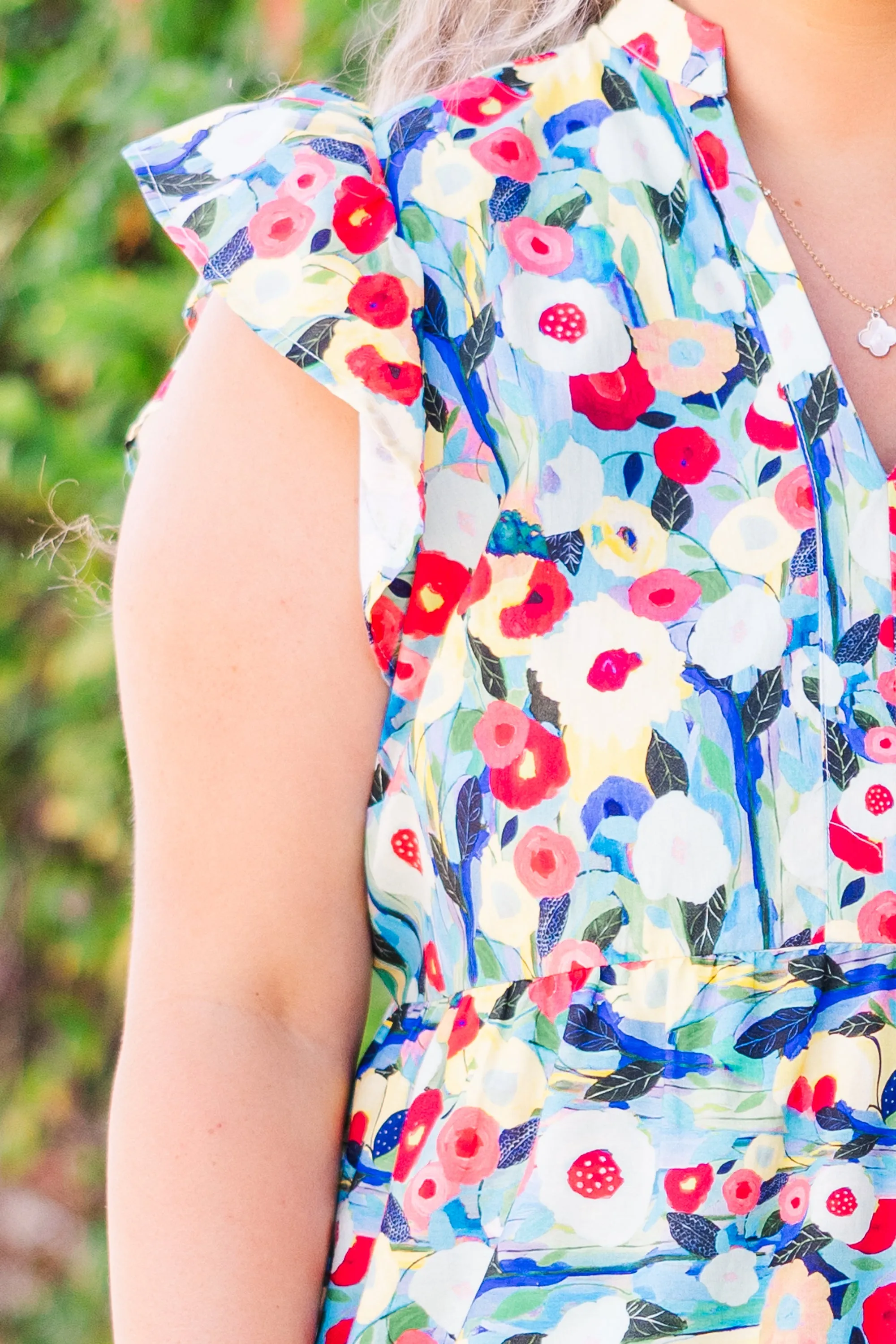 Sweet Nature Dress, Blue Multi