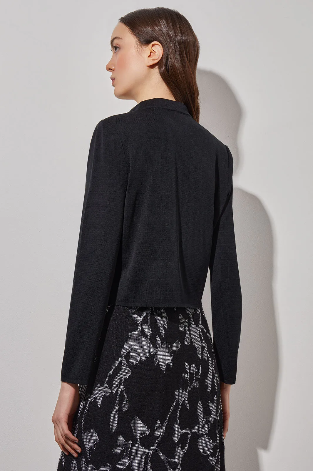 Tailored Moto Jacket - Zip-Front Knit