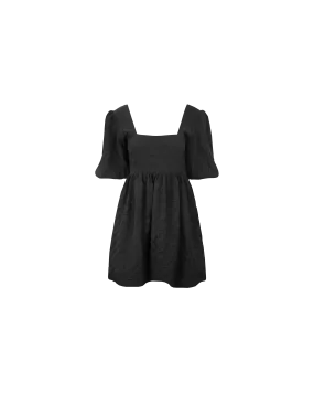 TULIP MINI DRESS BLACK