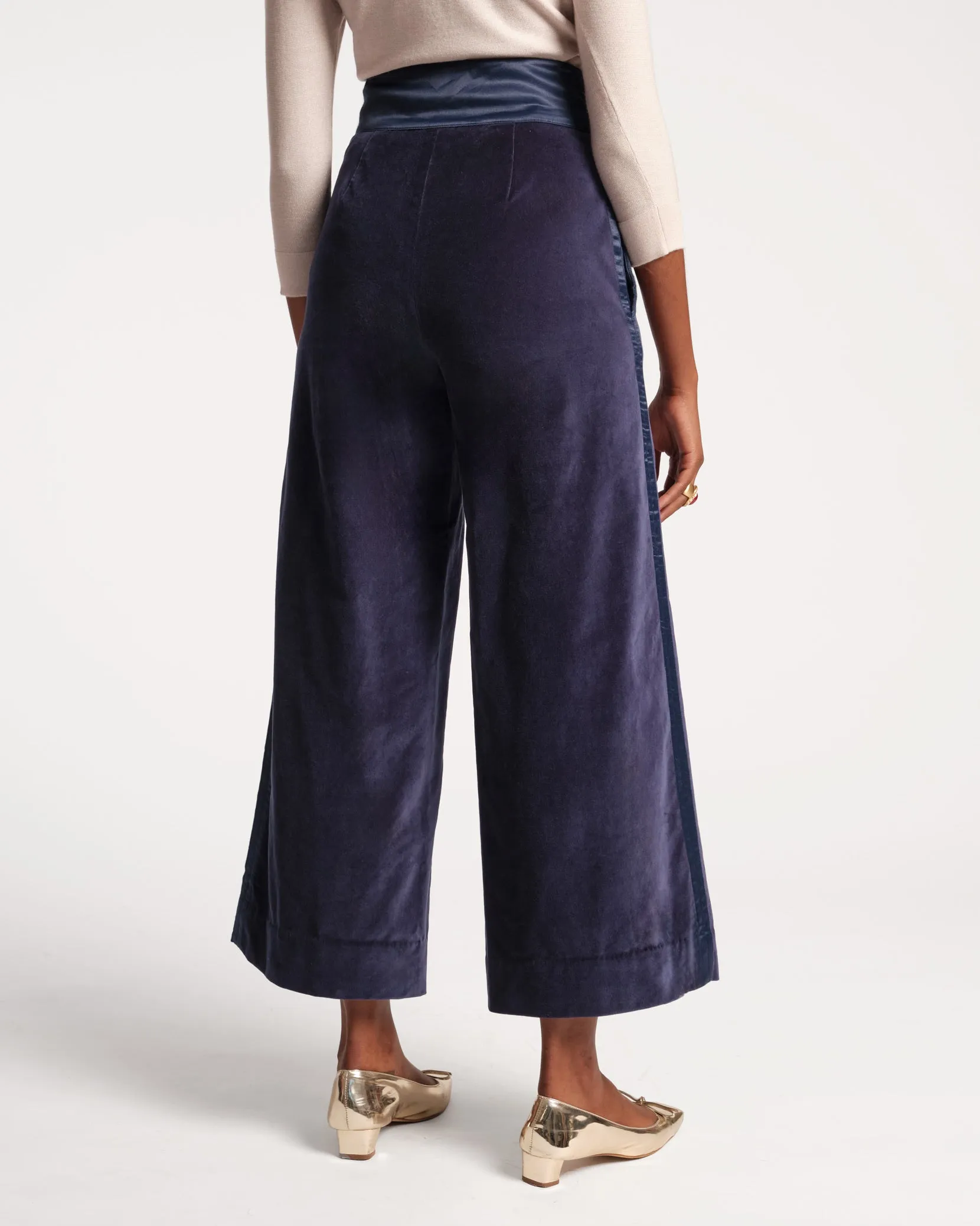 Tuxedo Pant Velvet Navy