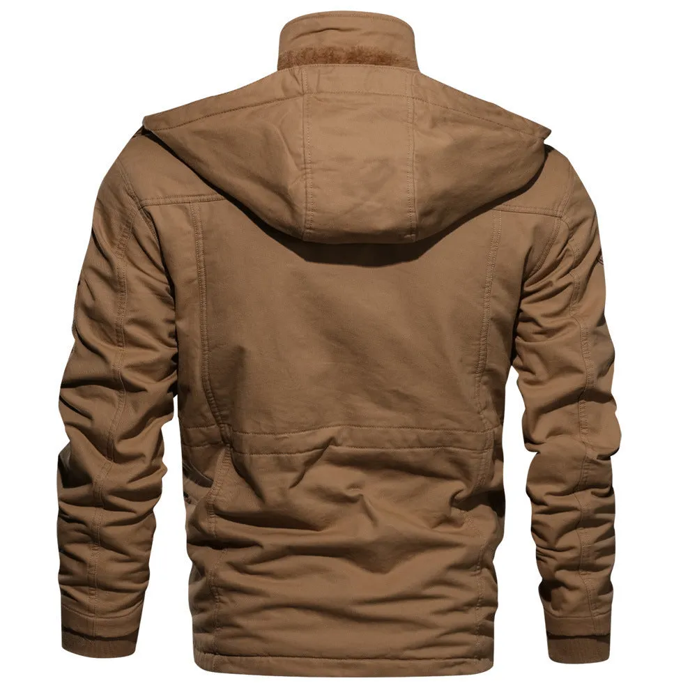 WINDPROOF INSULATED HOODED JACKET