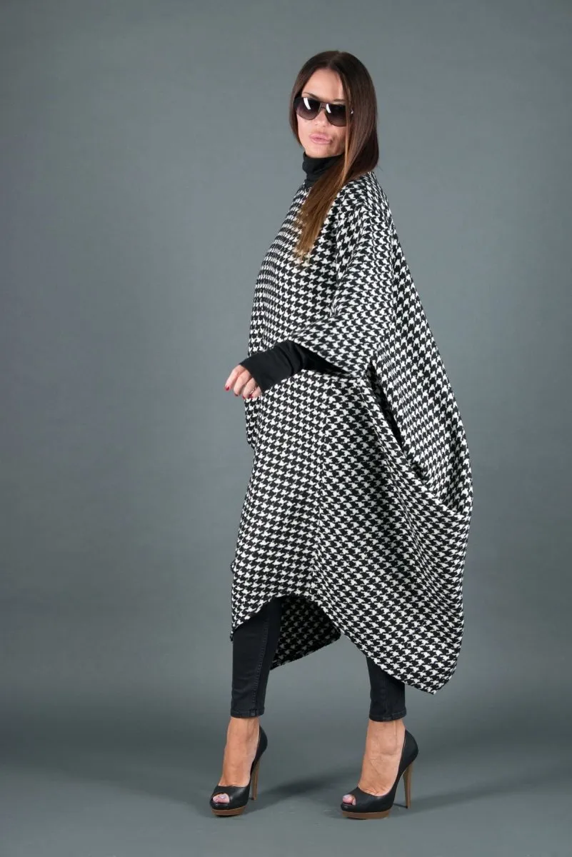 Winter Wool Houndstooth Dress TRACY