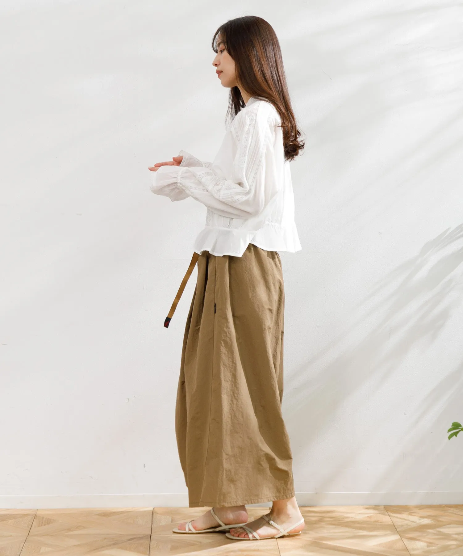 【WOMEN】GRAMICCI NYLON FLARE PANT