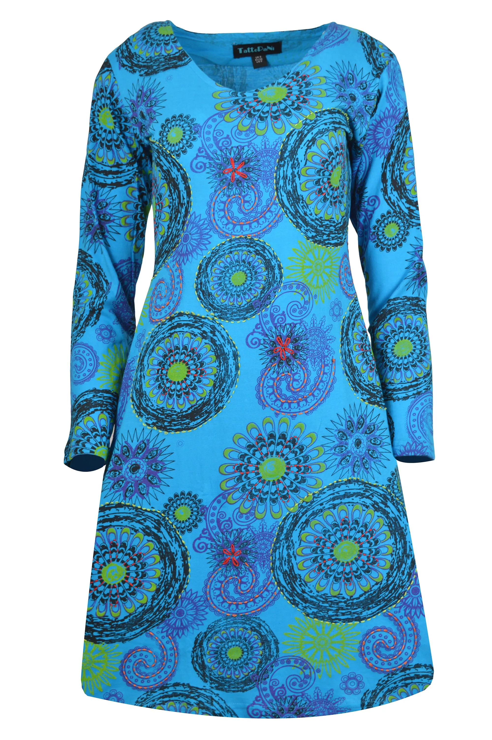 womens-long-sleeve-dress-with-embroidery-and-floral-print-evening-dress