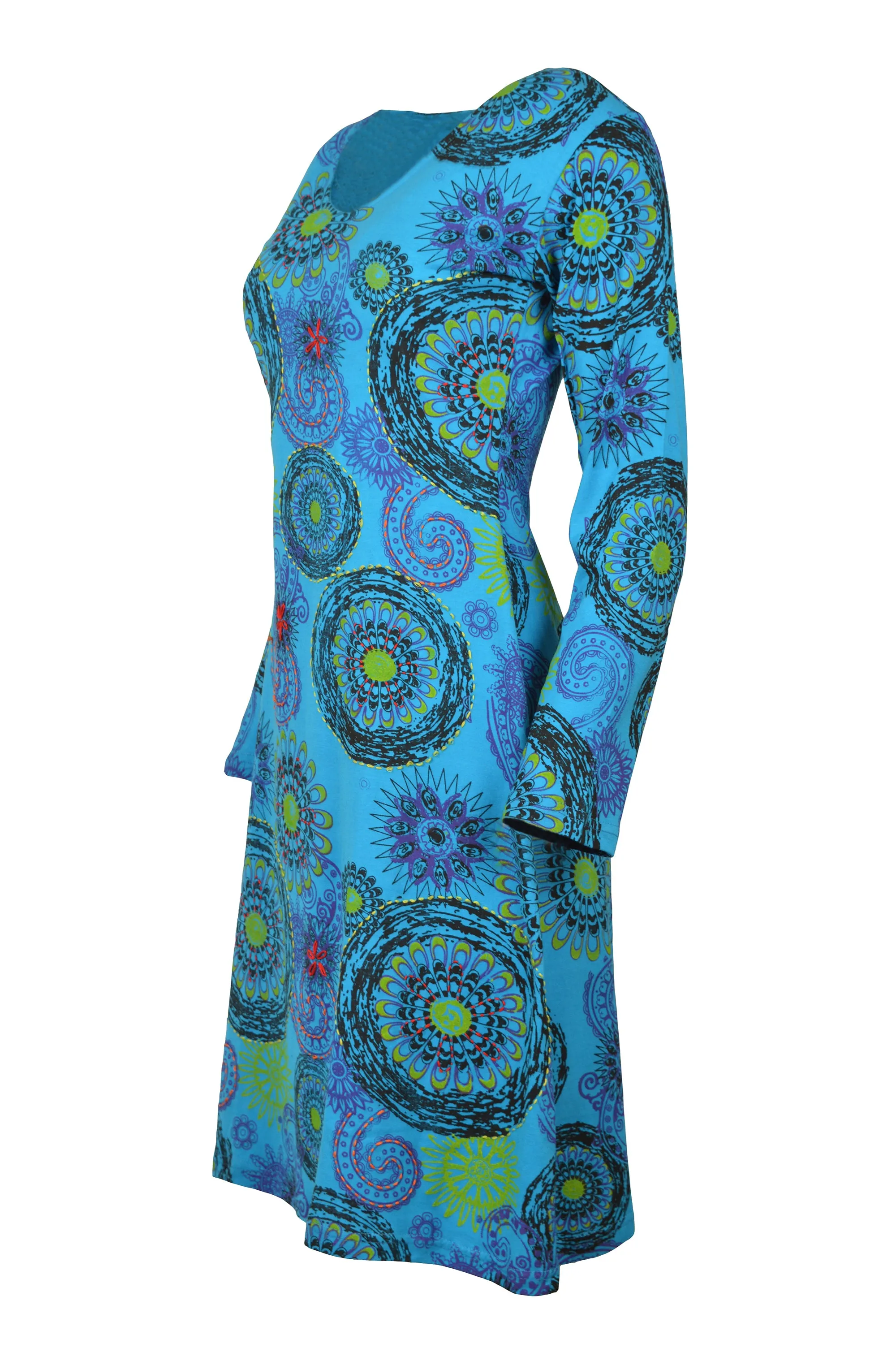 womens-long-sleeve-dress-with-embroidery-and-floral-print-evening-dress